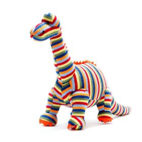 Diplodocus Dinosaur Toy Rainbow Stripe